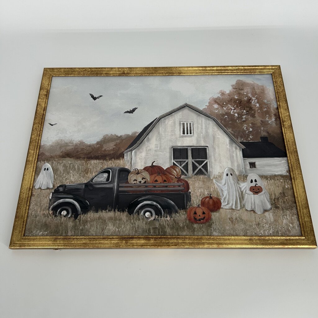Framed Ghosts at Barn Scene