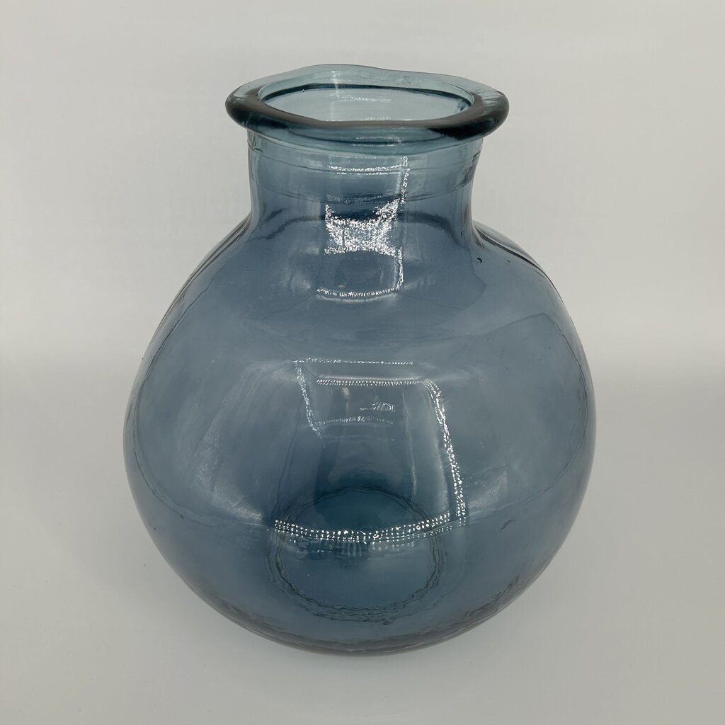Tinted Bulbous Glass Vase