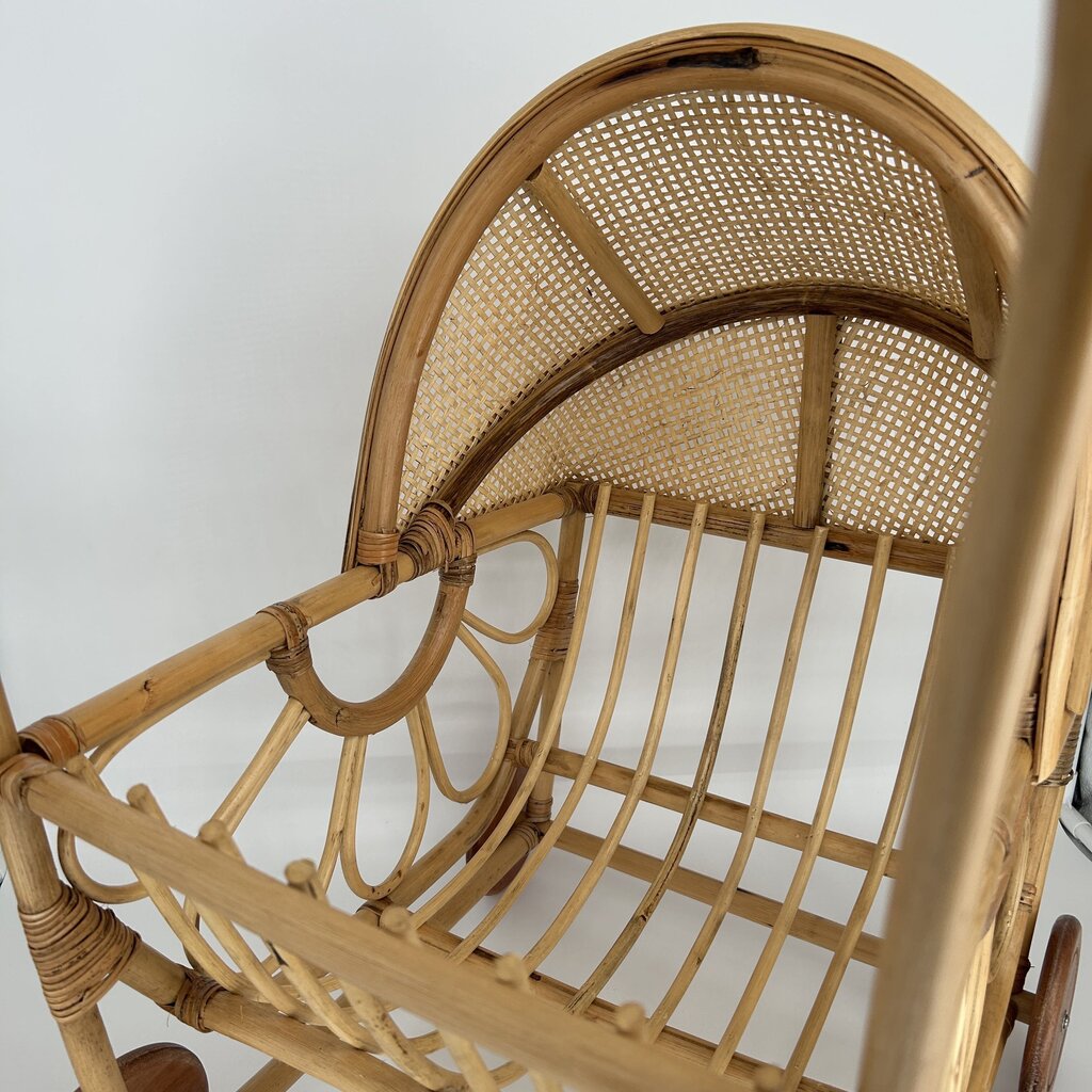 Rattan Baby Doll Pram