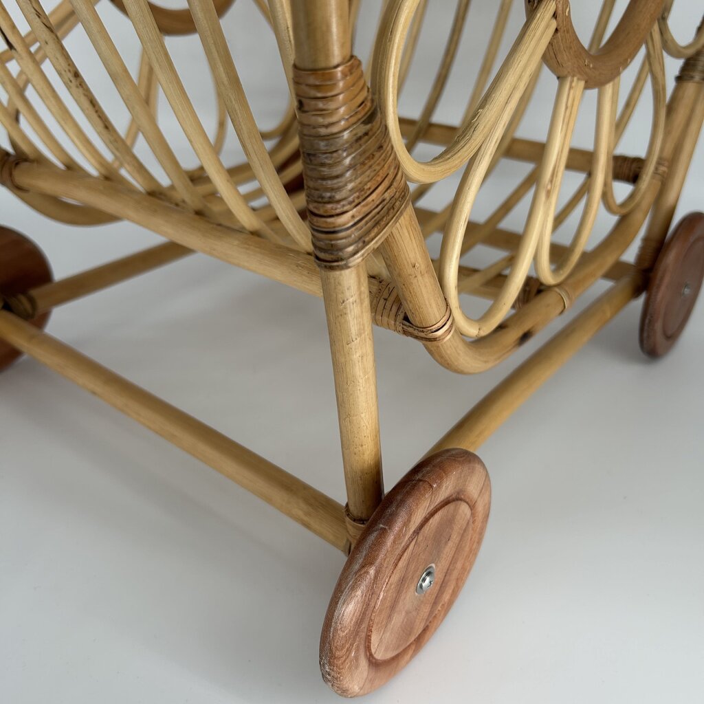 Rattan Baby Doll Pram