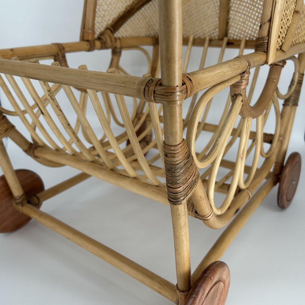 Rattan Baby Doll Pram