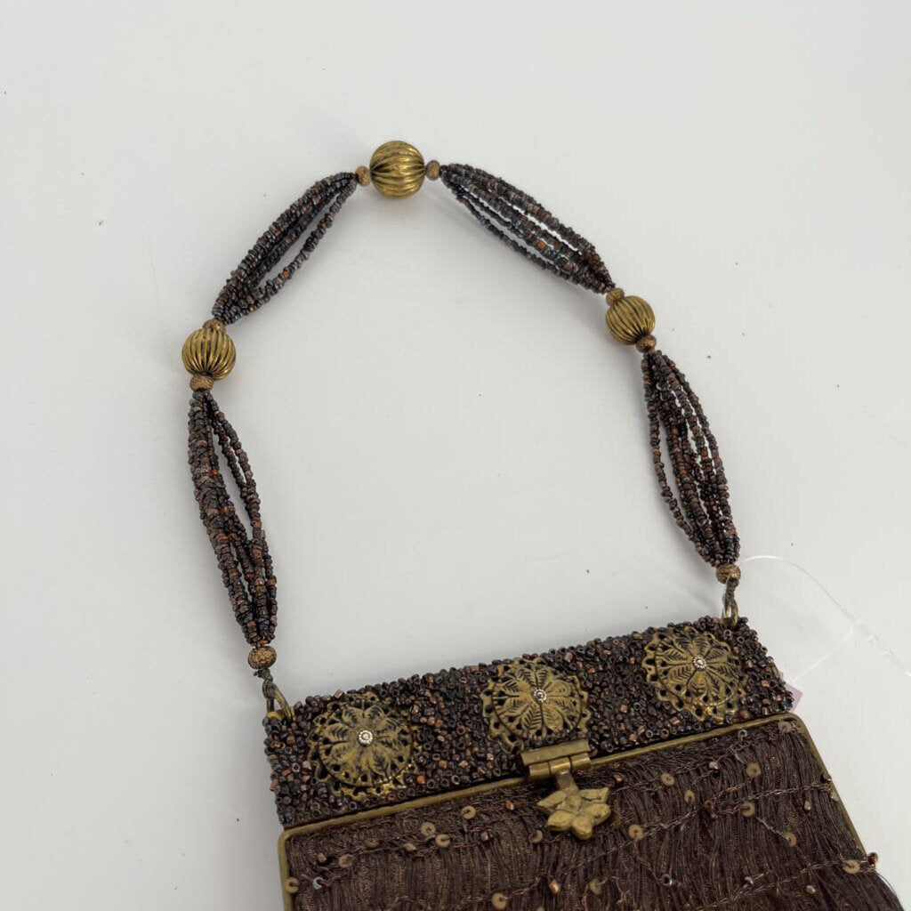 Beaded Metal Clutch