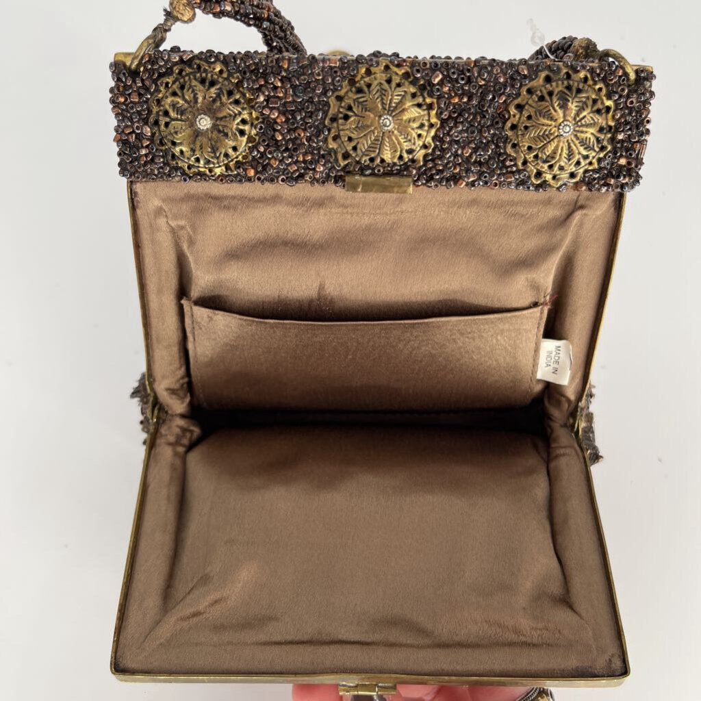 Beaded Metal Clutch