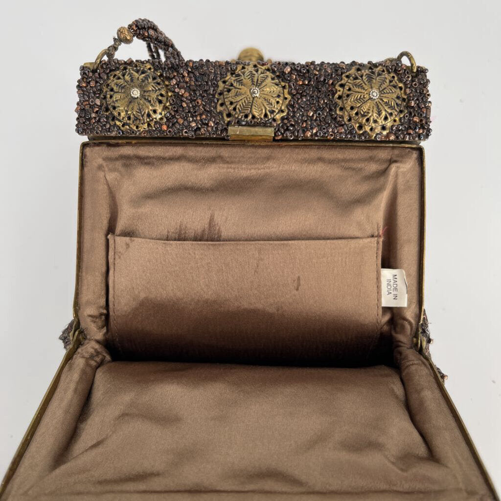 Beaded Metal Clutch