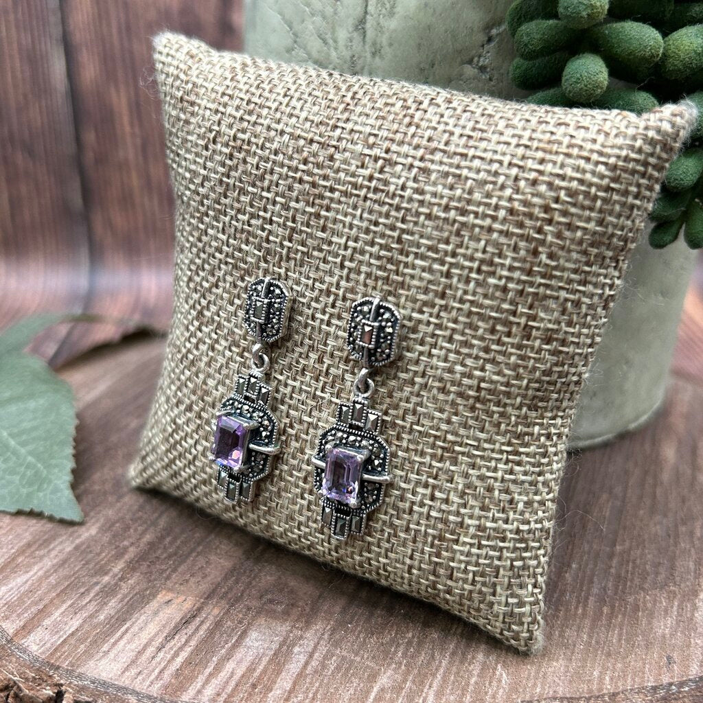 Sterling Art Deco Earrings