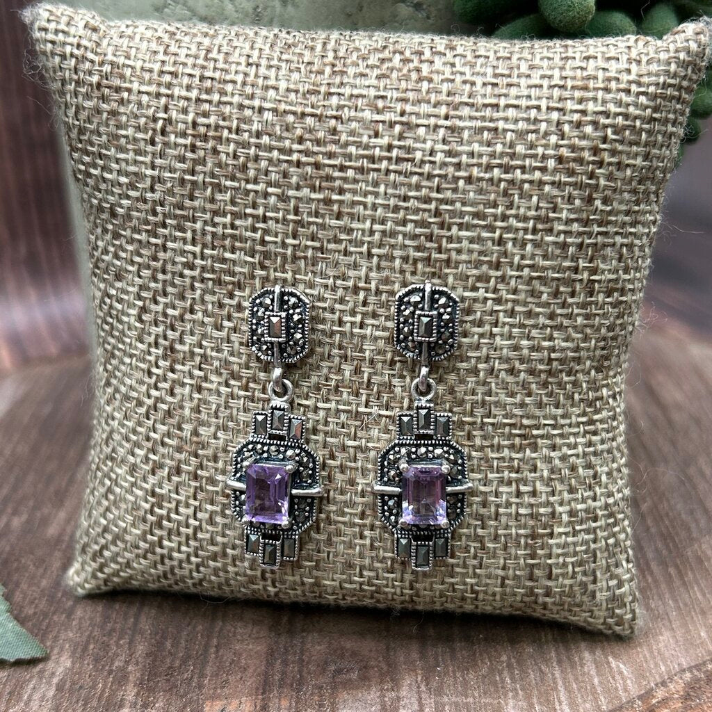 Sterling Art Deco Earrings