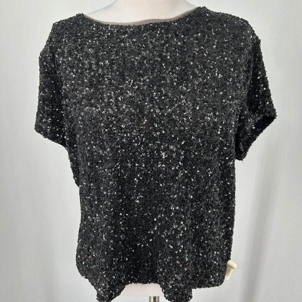 Maeve S/s Sequened Shirt