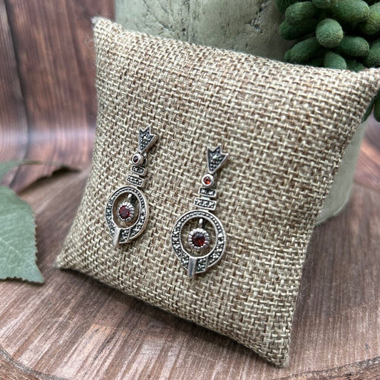 Sterling Art Deco Earrings