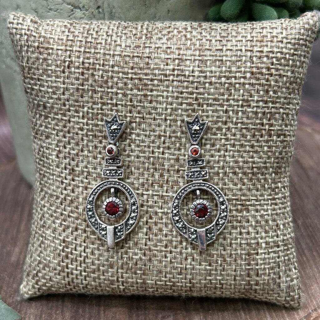 Sterling Art Deco Earrings