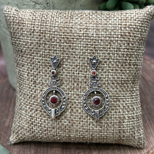 Sterling Art Deco Earrings