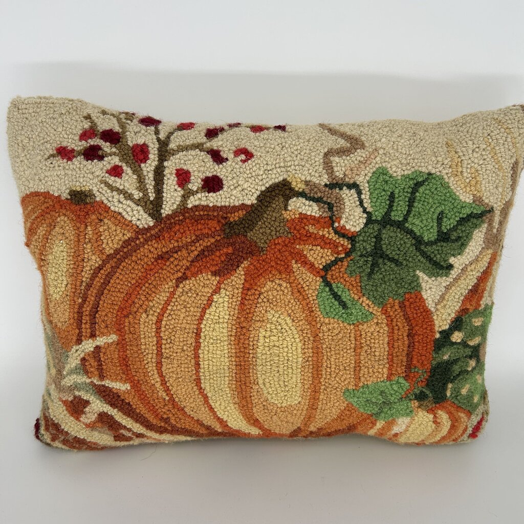 Latch-Hook Pumpkin Pillow