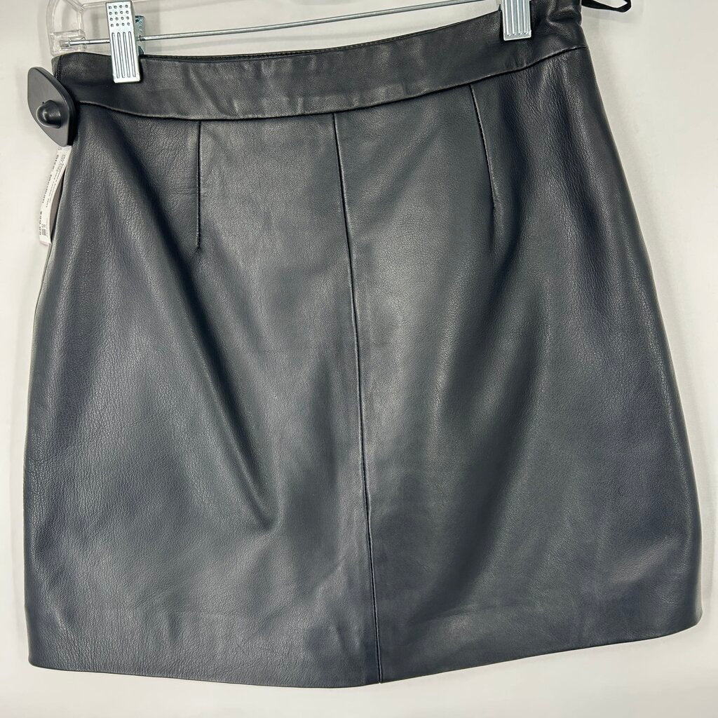 Cat Tapestry Leather Skirt