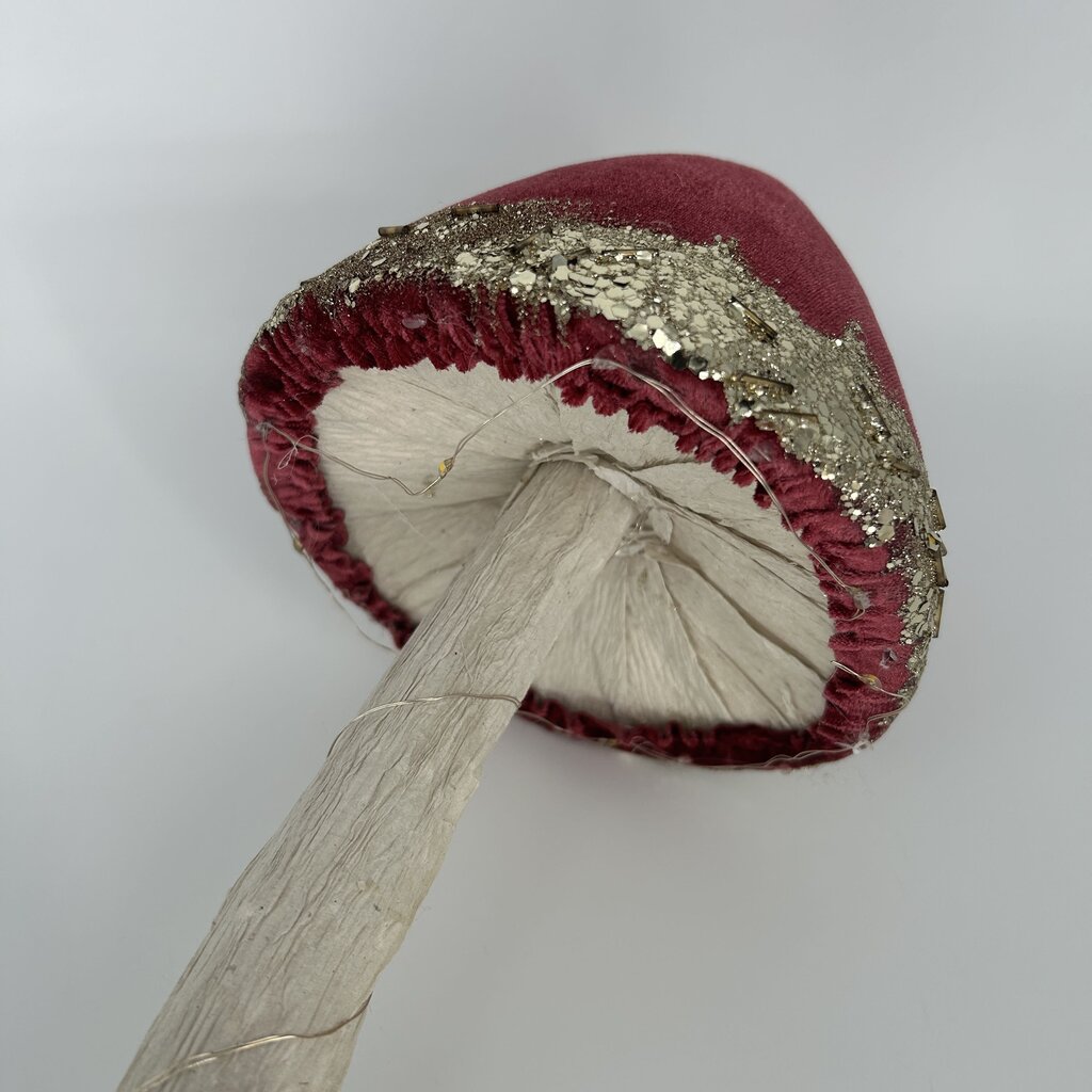 Glitter Trim Mushroom