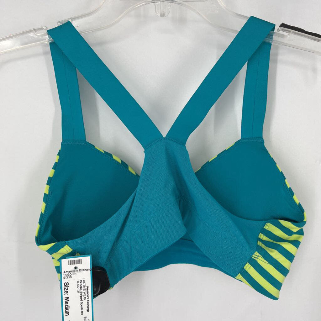 Brooks Striped Sports Bra