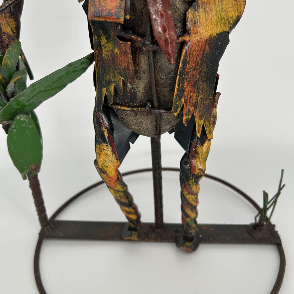 Metal Scarecrow on Stand