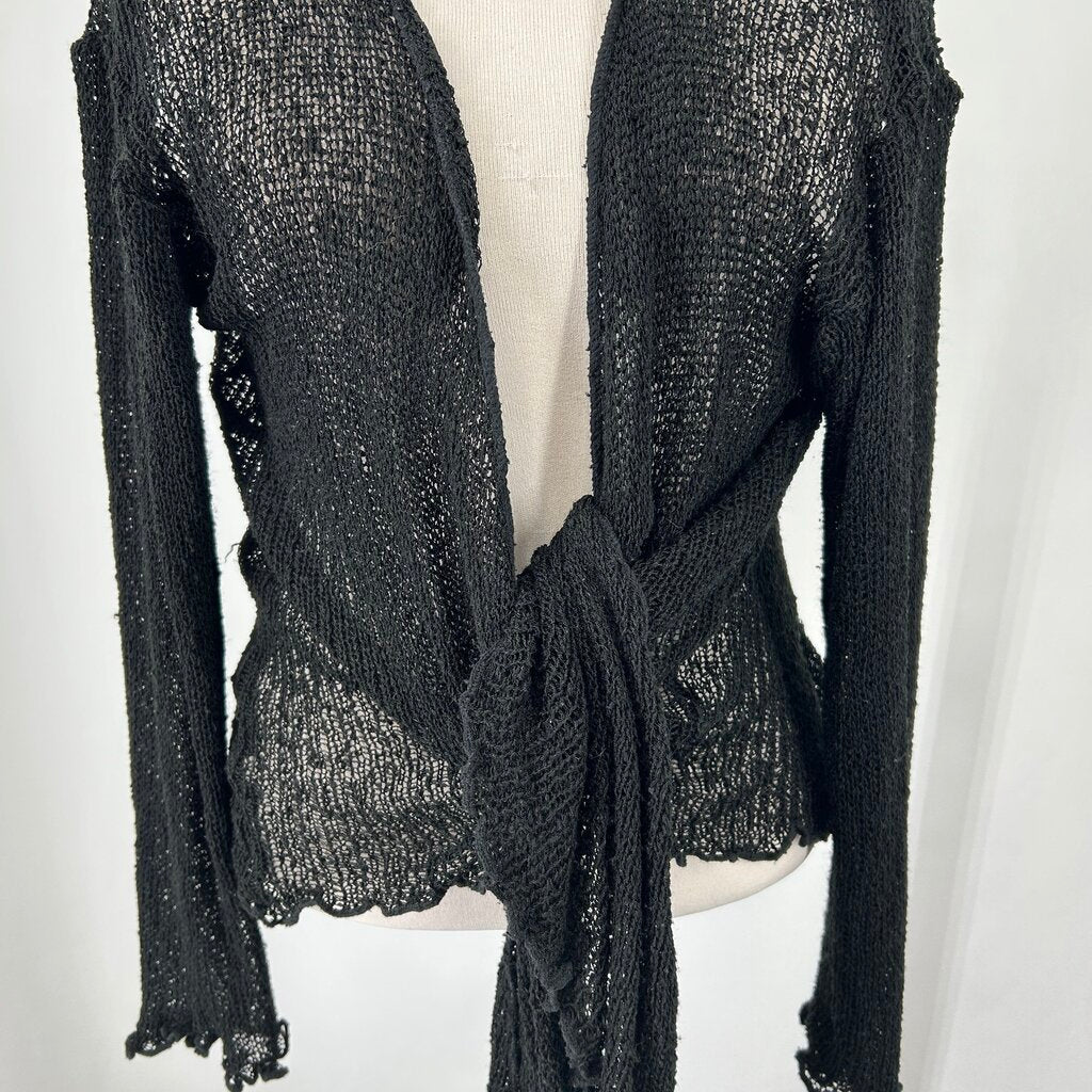 Vasna Tie Front Shrug Sweater