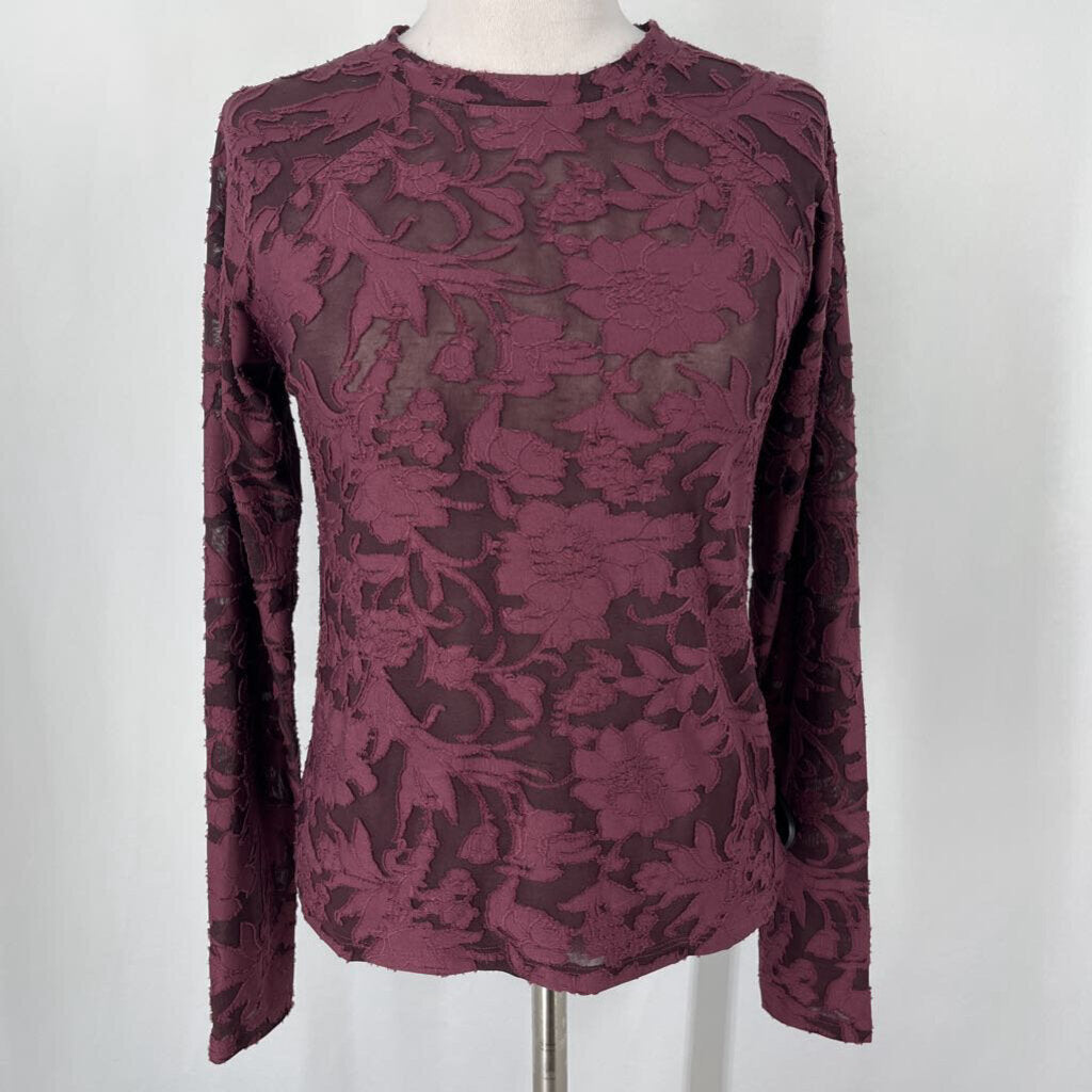 Splendid L/s Sheer Floral Shirt