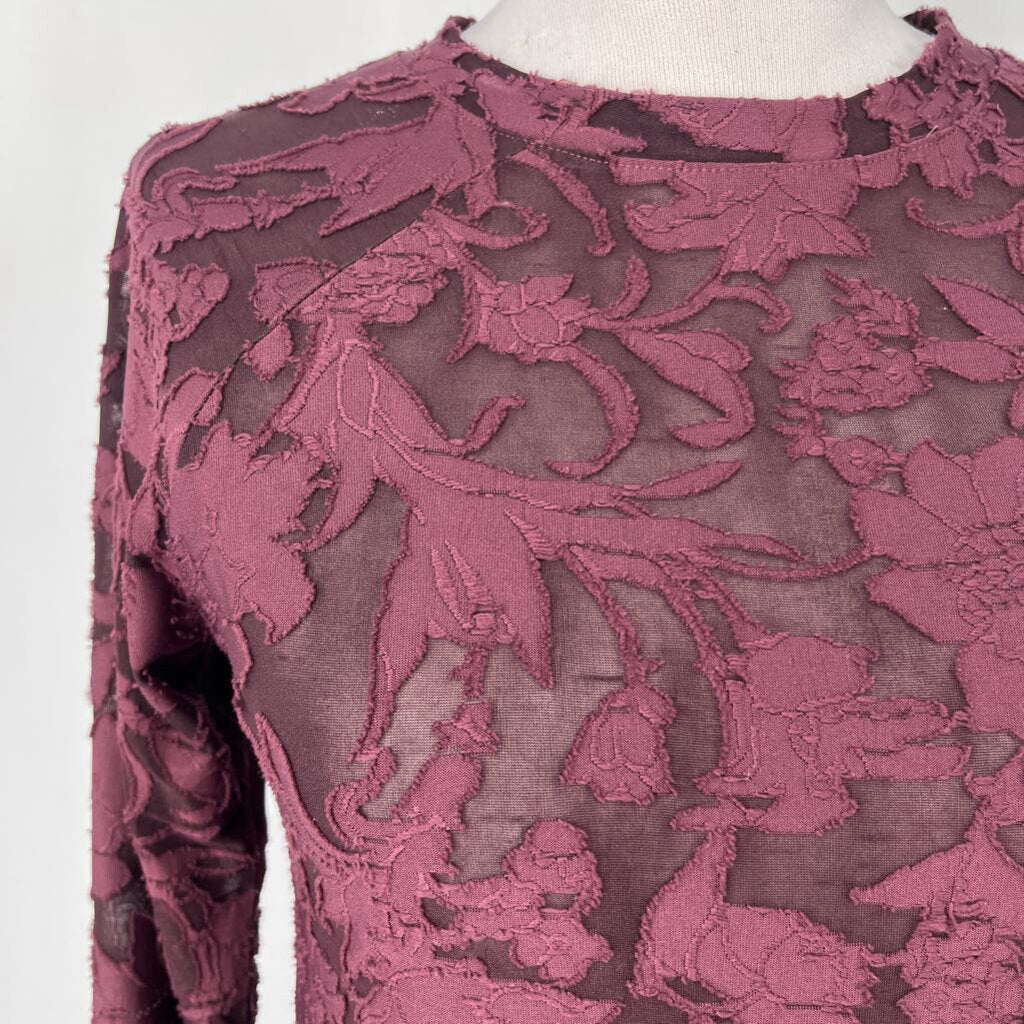 Splendid L/s Sheer Floral Shirt