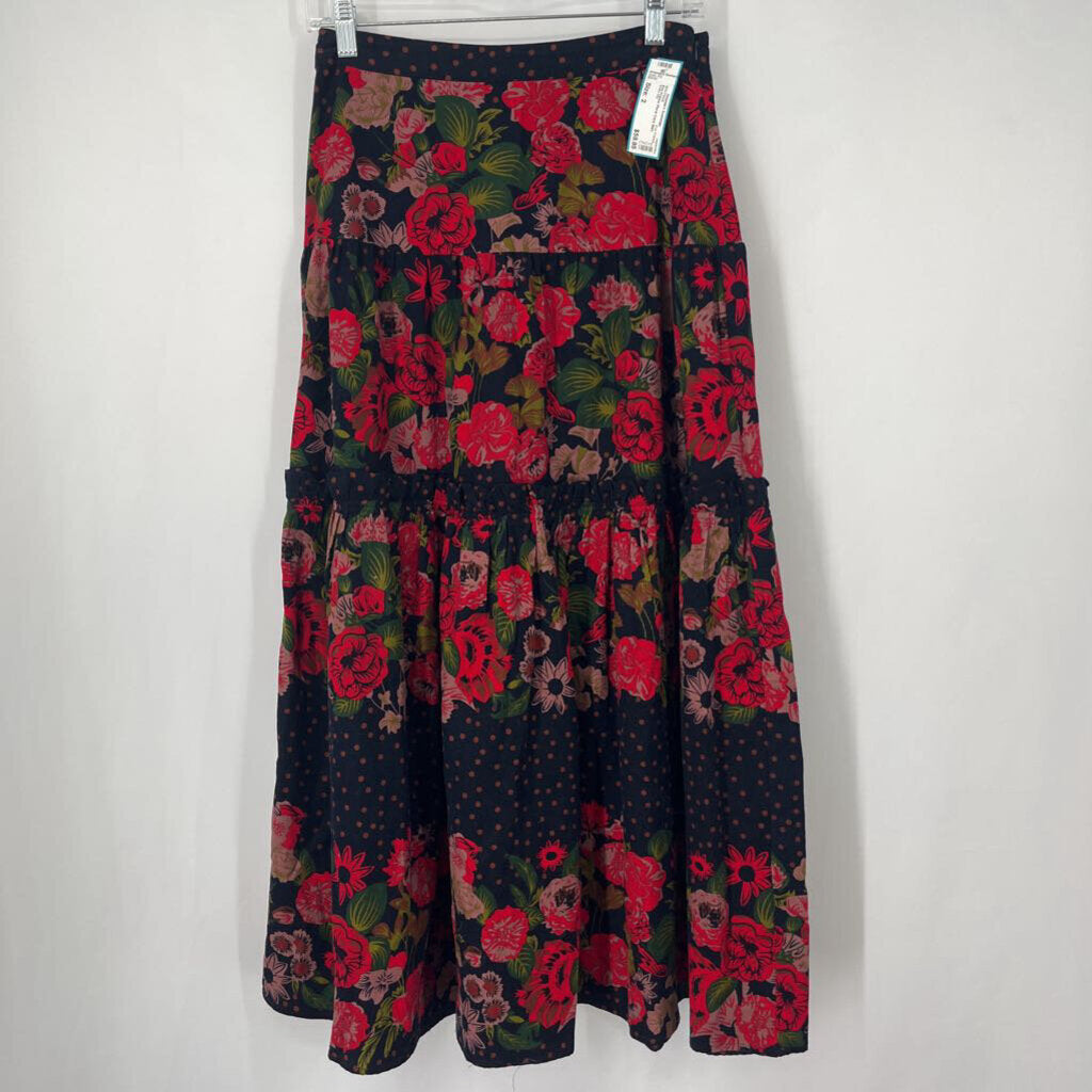 Eva Franco Floral Cord Skirt