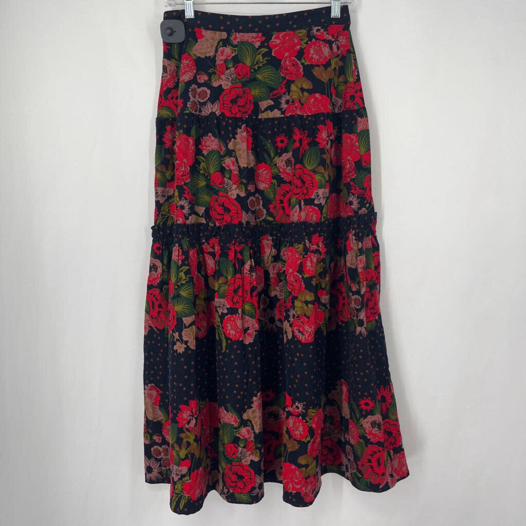 Eva Franco Floral Cord Skirt