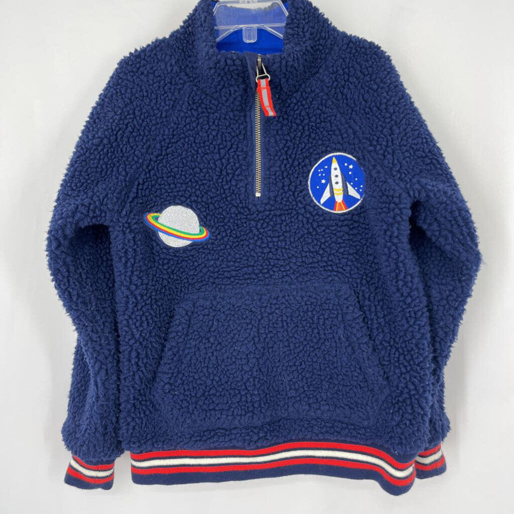 Mini Boden 1/4 Zip Fleece Pull-over