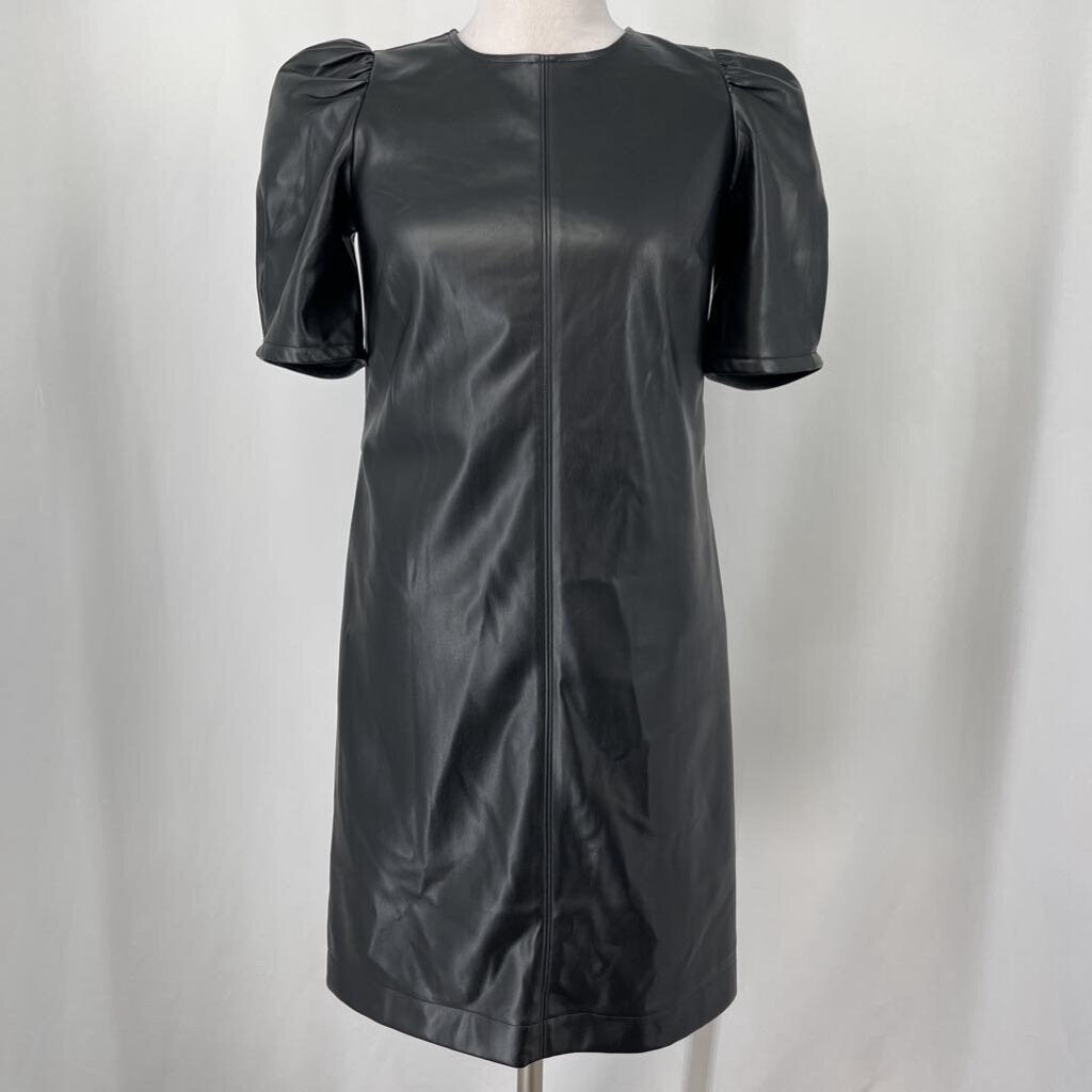 Loft S/s Faux Leather Dress