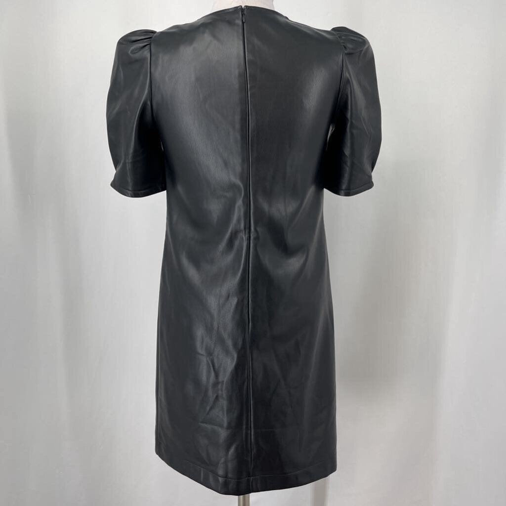 Loft S/s Faux Leather Dress