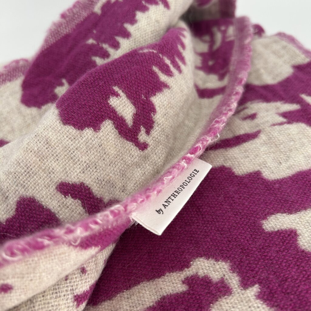 Anthropologie Woven Throw Blanket