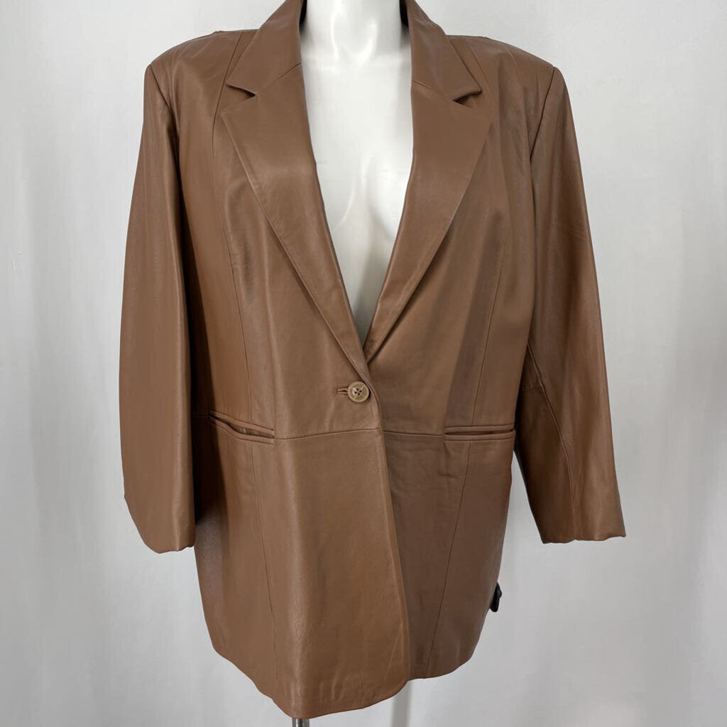 Denim & Co Leather Blazer