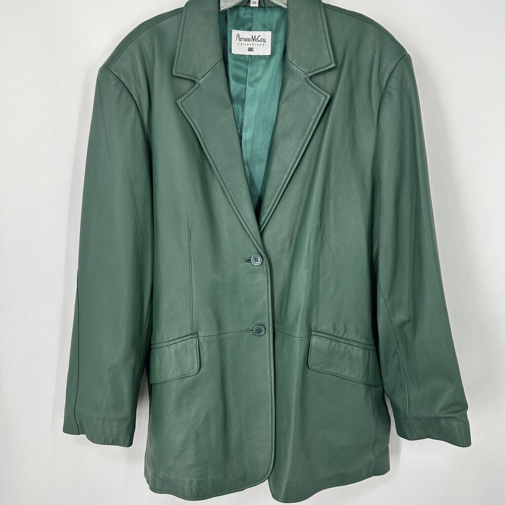 Pamela McCoy Leather Blazer