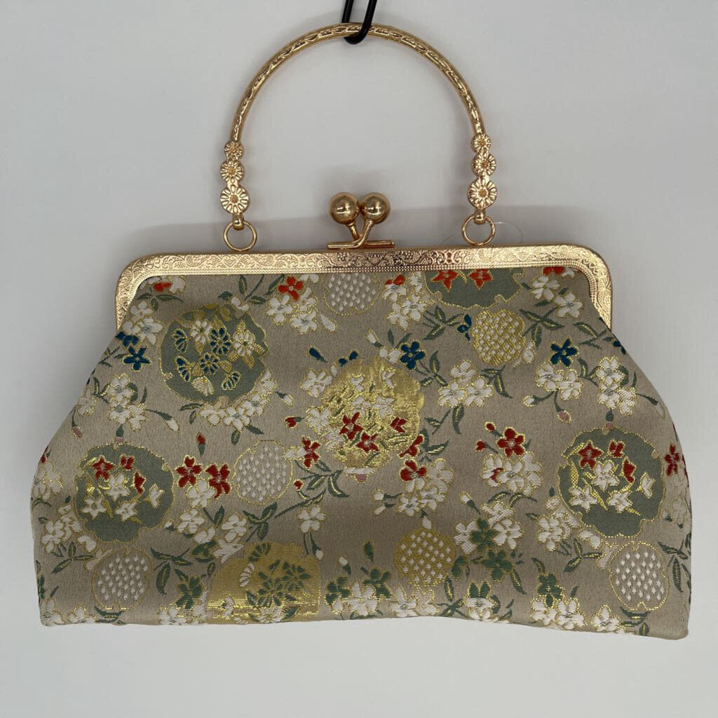 Metallic Brocade Clutch