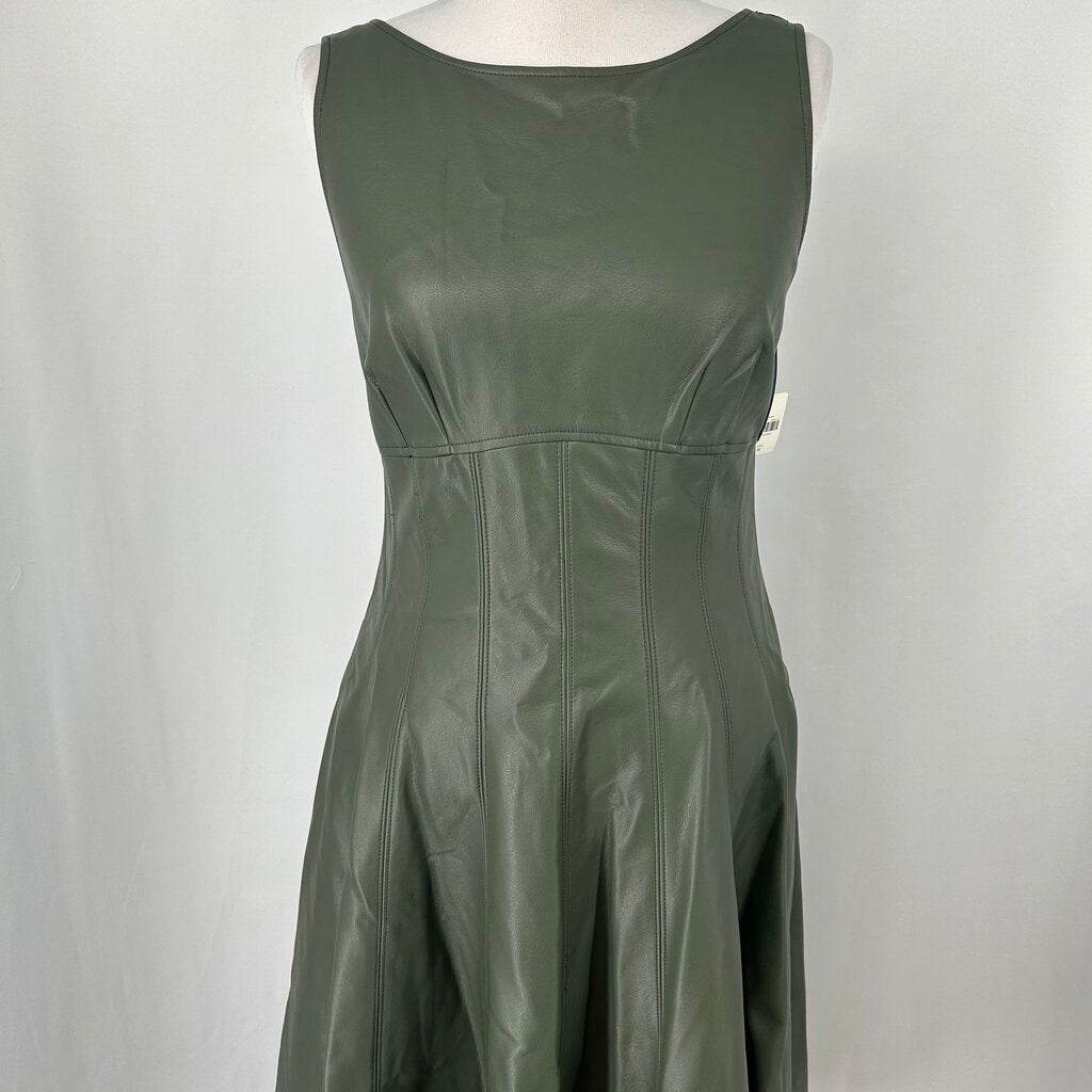 Anthropologie Faux Leather Dress