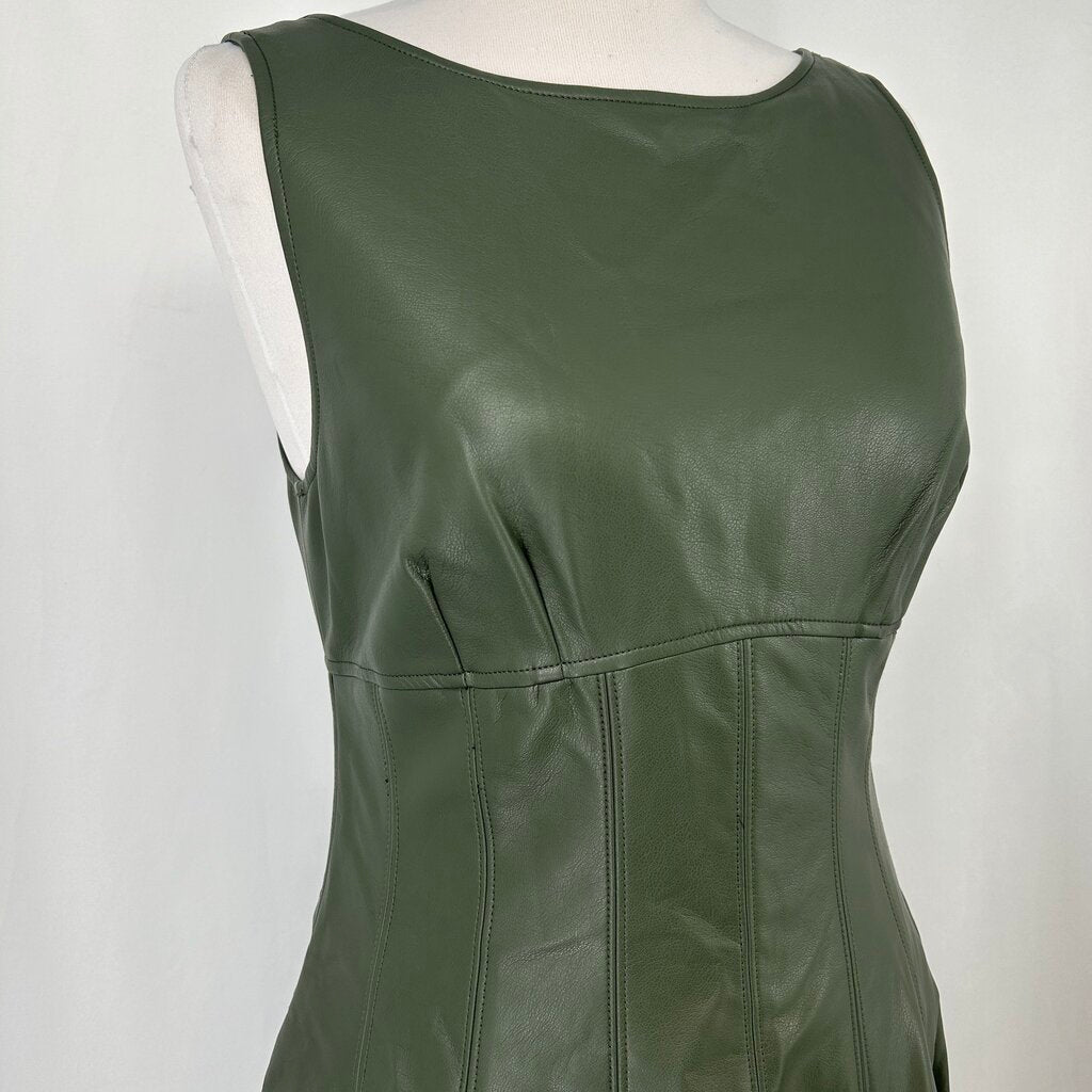 Anthropologie Faux Leather Dress
