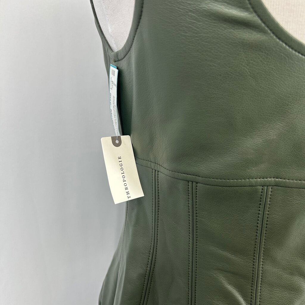 Anthropologie Faux Leather Dress