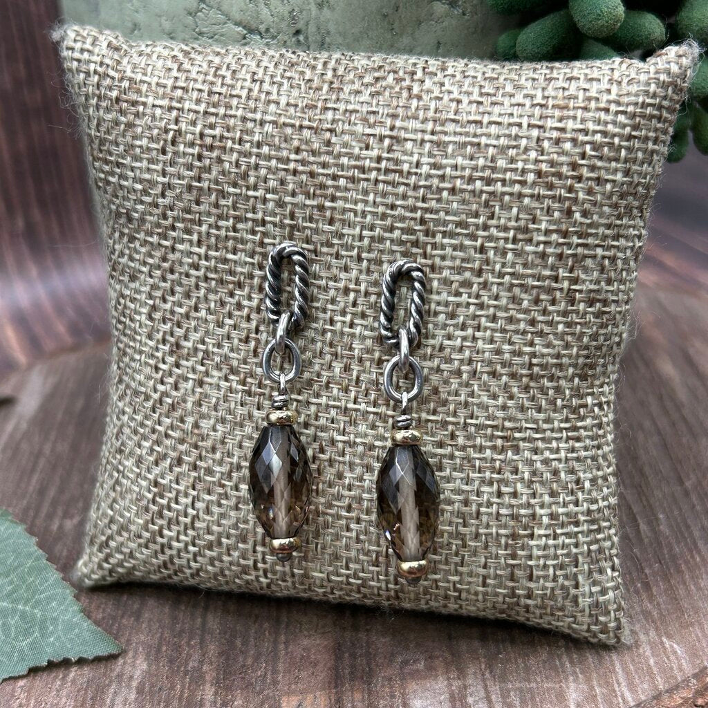 David Yurman Smokey Quartz Earrings