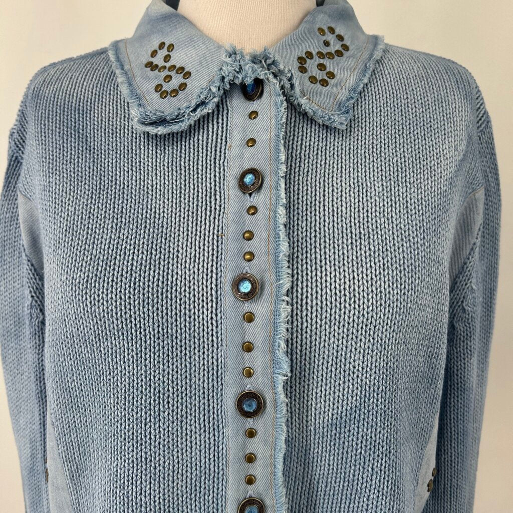 PBJ Blues Mixed Media Jacket