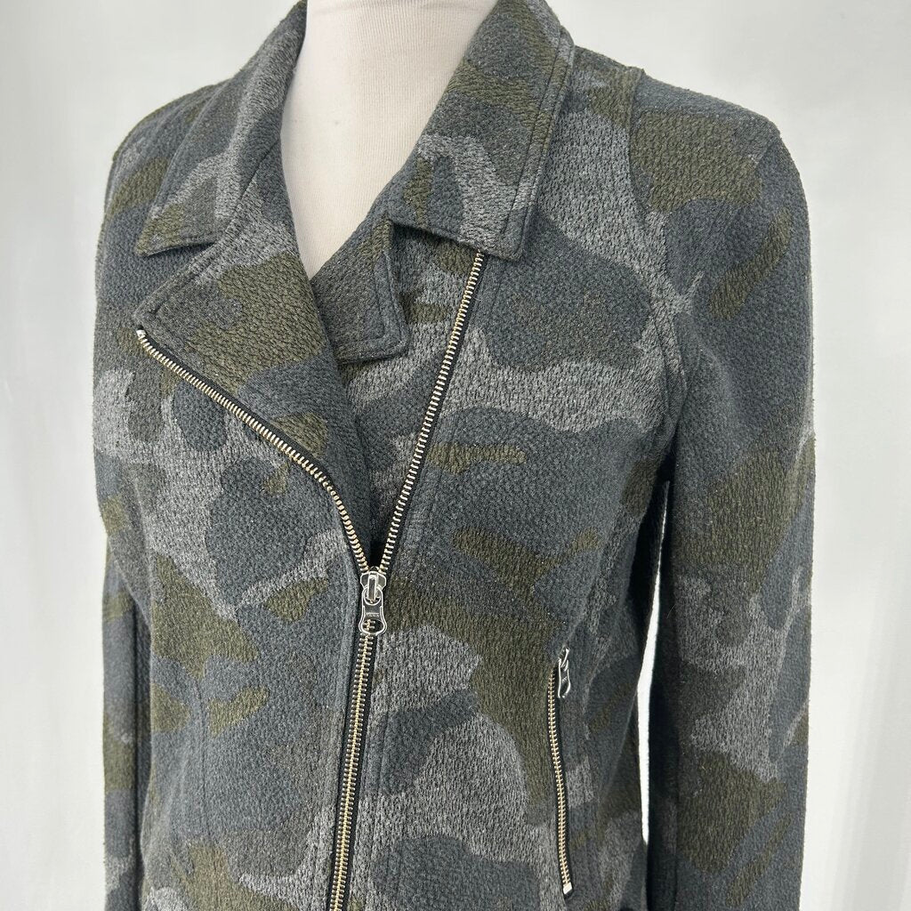 Anthropolgie Camo Moto Jacket