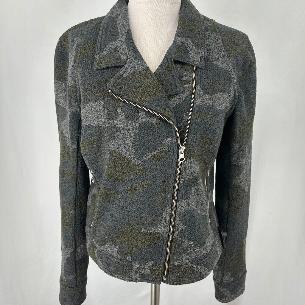 Anthropolgie Camo Moto Jacket
