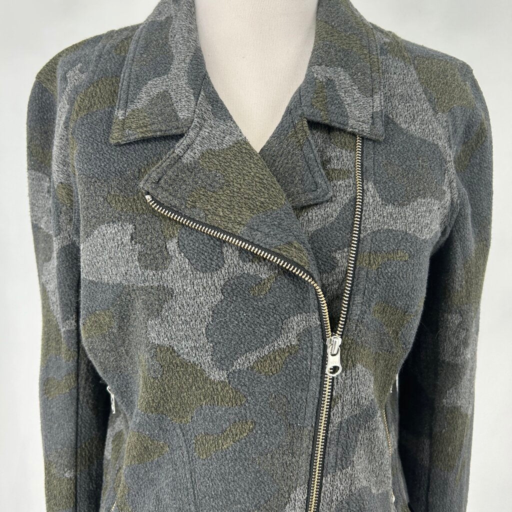 Anthropolgie Camo Moto Jacket