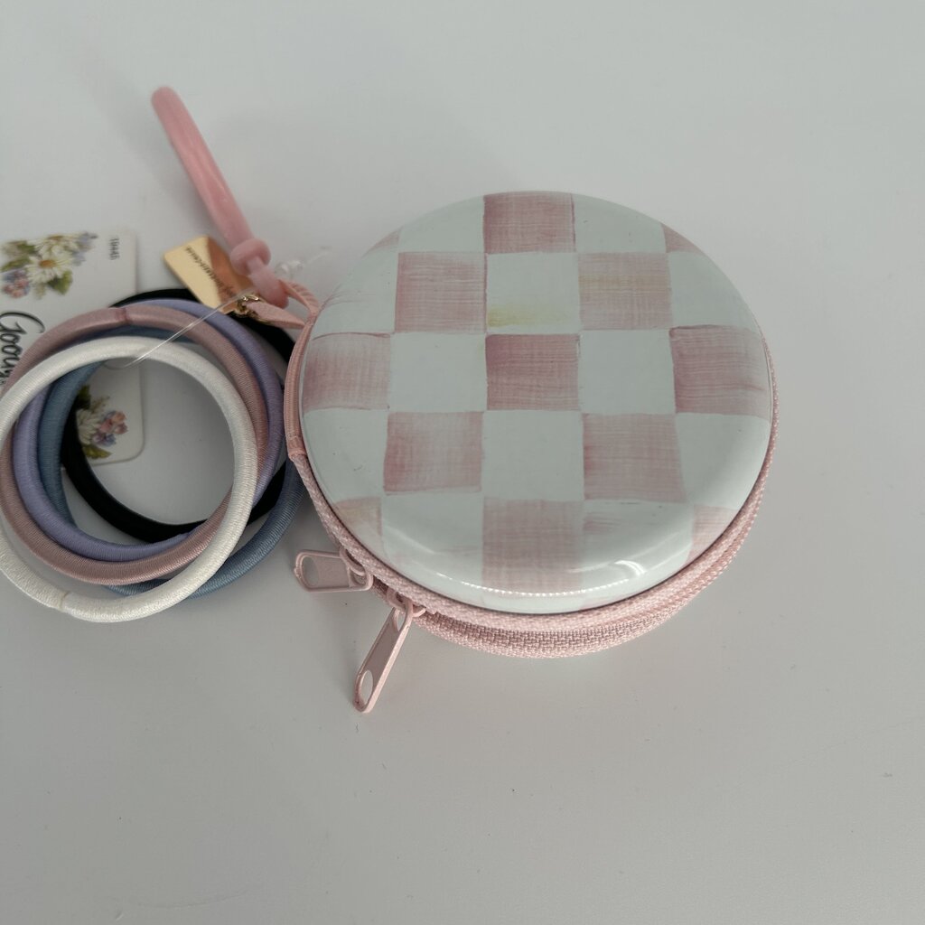 Checkered Hair Tie Holder