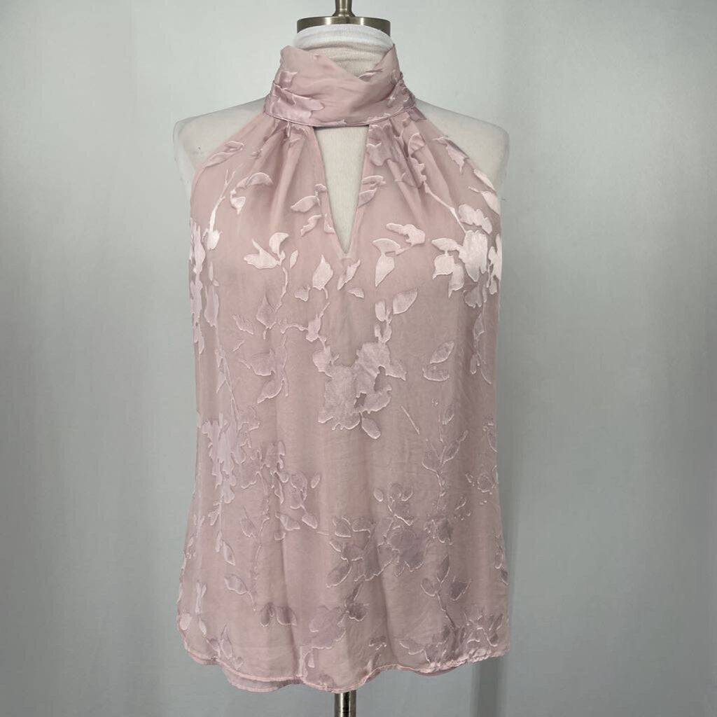 WHBM Slvls Floral Shirt