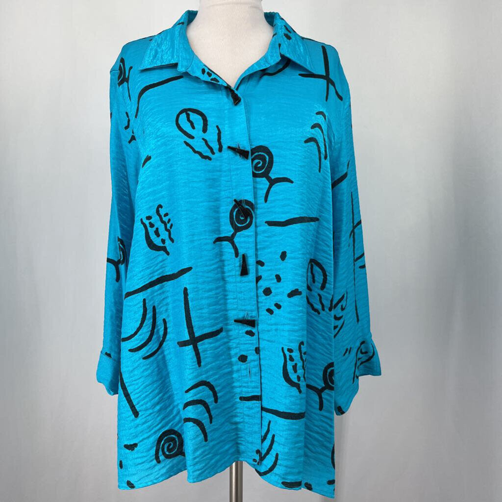 Multiples L/s Print Shirt