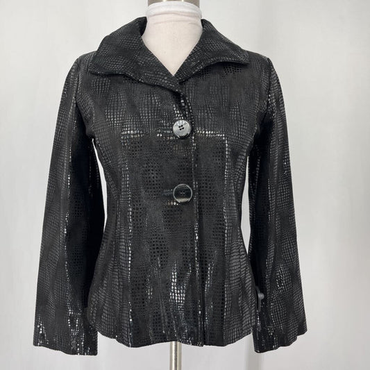 Chicos Leather Blazer