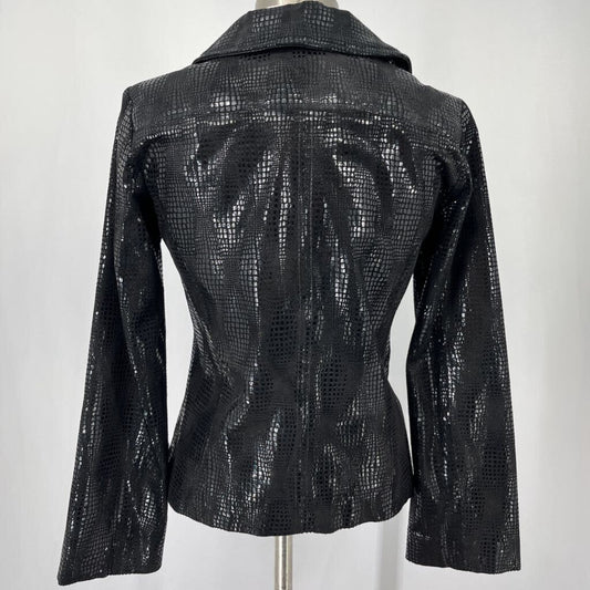 Chicos Leather Blazer