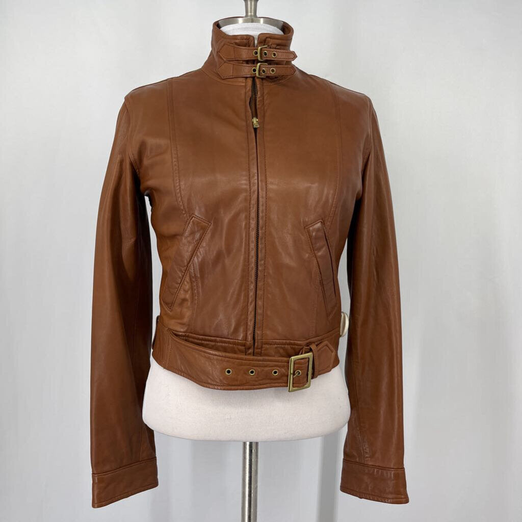 Lauren Leather Bomber AS IS