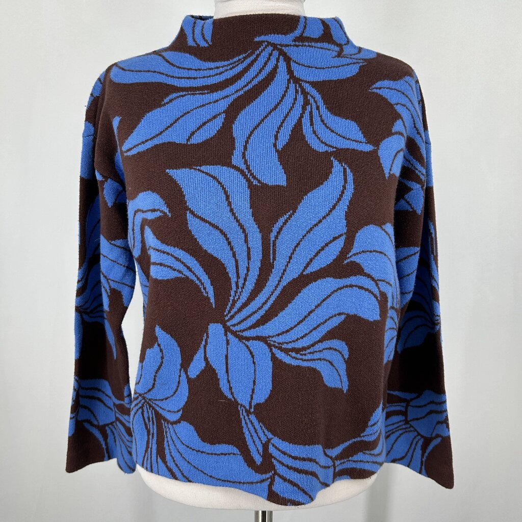 Ann Taylor 3/4 Slv Floral Sweater