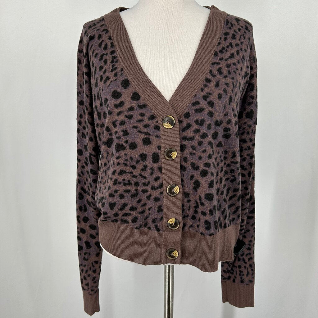 Sanctuary L/s Animal Print Cardigan