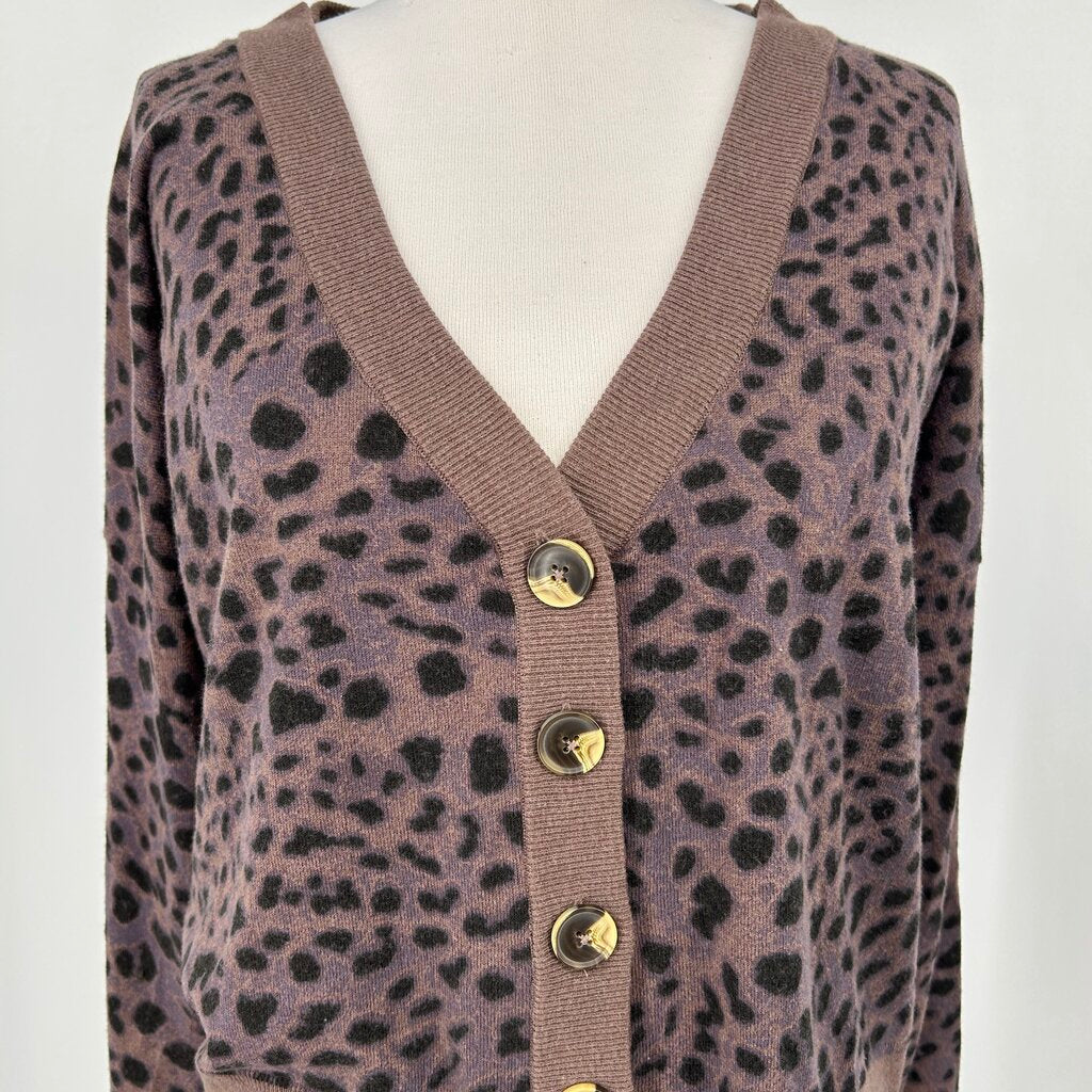 Sanctuary L/s Animal Print Cardigan