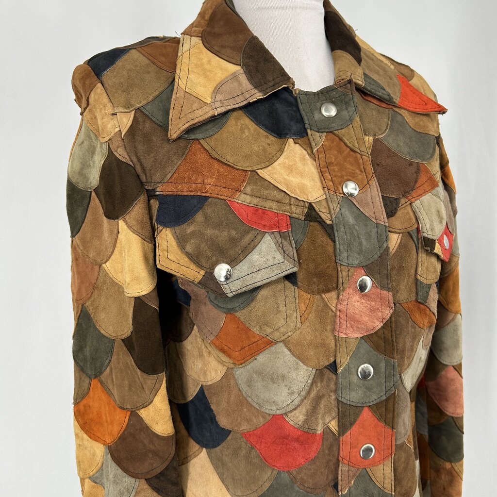VTG Suede Patchwork Jacket AS IS