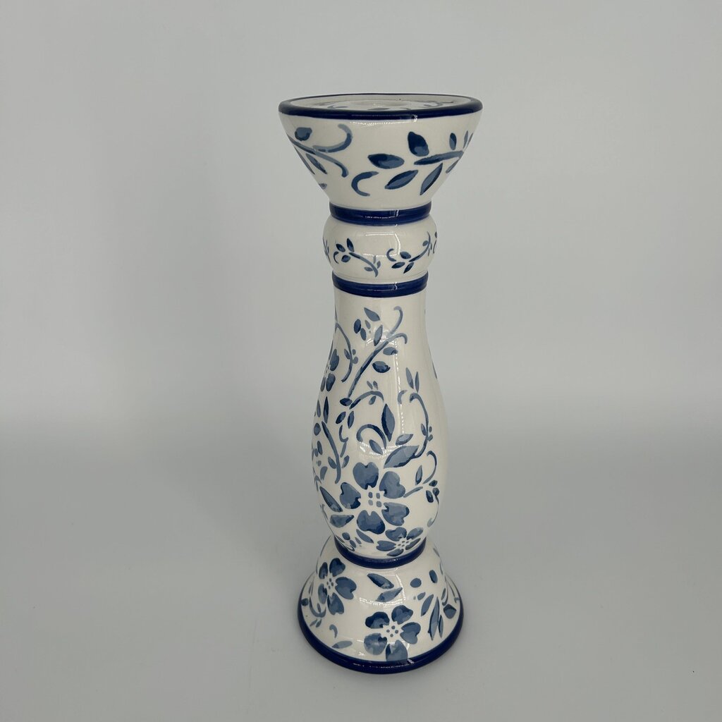Ceramic Floral Taper Candle Stick Holder